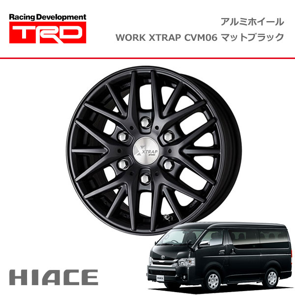TRD アルミホイール WORK XTRAP CVM06 マットブラック 15インチ TRD アルミホイール WORK XTRAP CVM06 マットブラック 15インチ