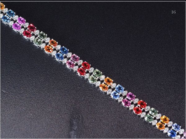 【厳選】【定価250万】最高級 ダイヤモンド MIX サファイア ブレスレット《限定1点》 [15.5ct] 18KWG No.16 18金【返品対応可】 サファイアとダイヤモンドのあしらわれたトップを高額買取！ 茨城県の サファイヤ – 岡山|倉敷 宝石の世界の5つの王-ダイヤモンド、エメラルド、サファイア、ルビー