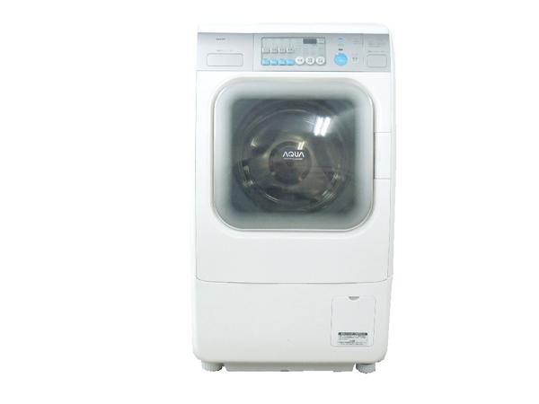 中古 SANYO AQUA AWD-AQ100 ドラム式 洗濯機 洗濯容量:9kg 乾燥容量 