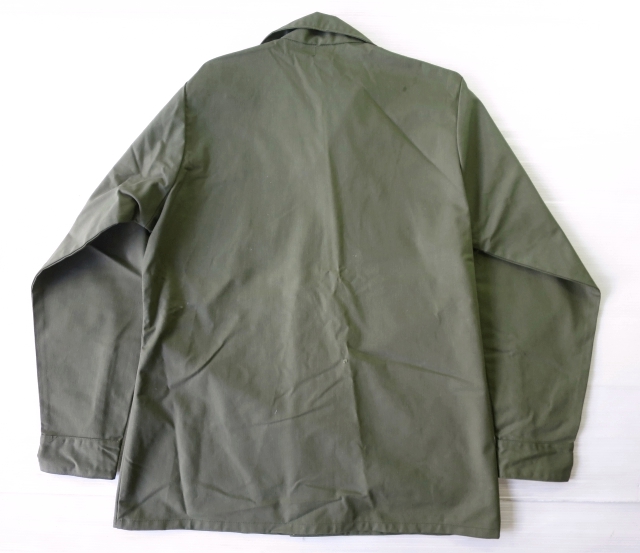 デッドストック 70's 米軍実物 US ARMY ユーティリティーシャツ ジャケット M 15 1/2 オリーブ/ビンテージ ミリタリー