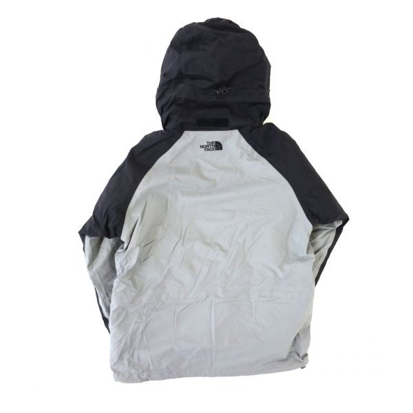 North Face Hyvent ザ Winter カーキ THE NORTH FACE ノースフェイス HYVENT ナイロンジャケット フリースインナー付属 POLARTEC 黒×グレー (レディース S) 中古 古着 E4954
