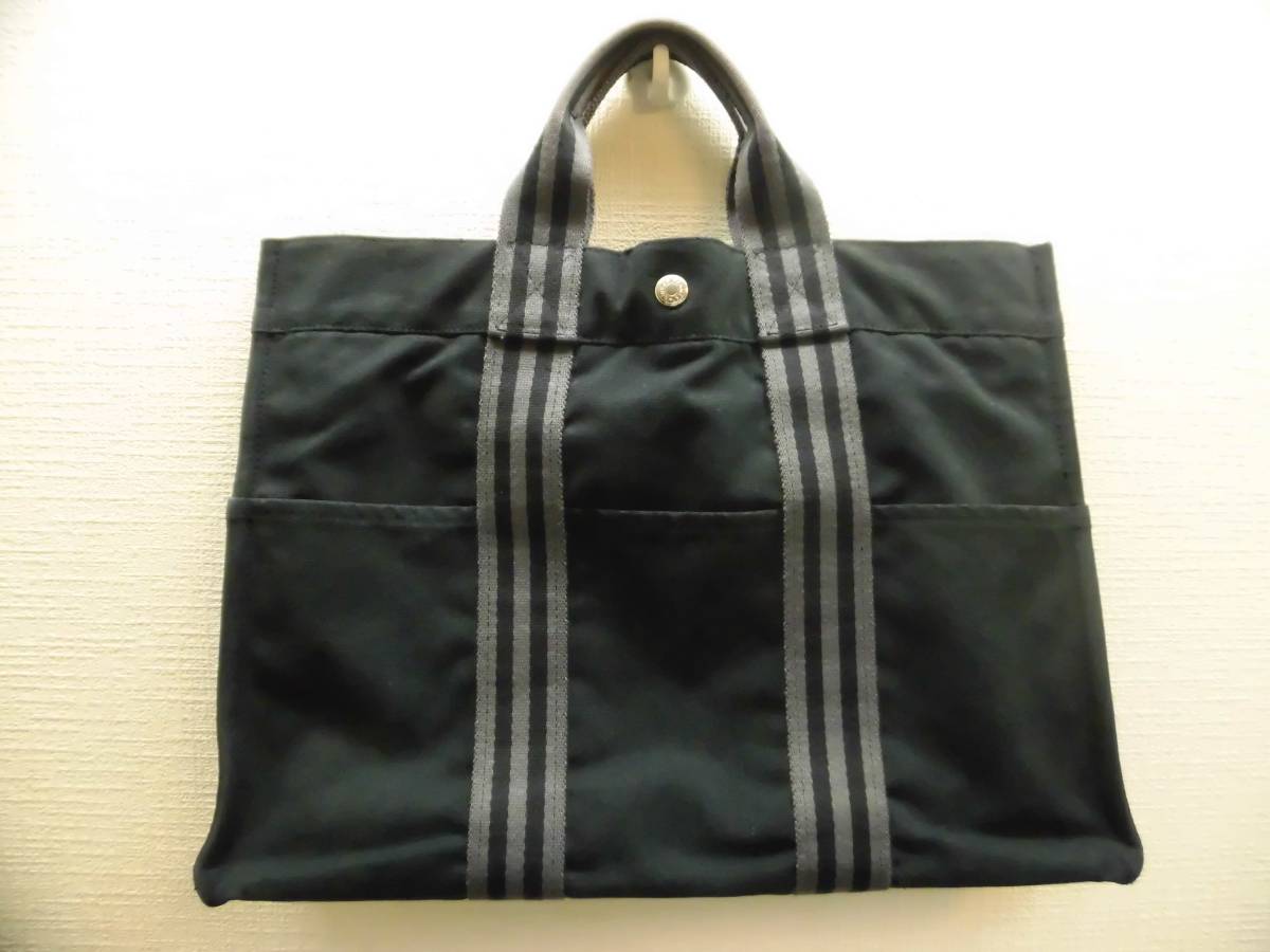 キャンバス HERMES エルメス フールトゥMM トートバッグ レディース 