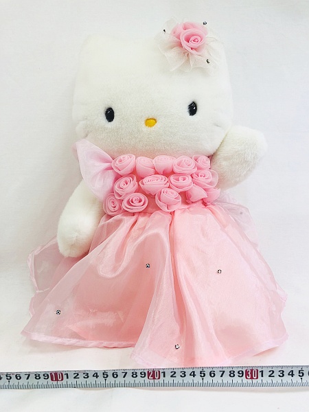 サンリオ ハローキティ ピンクドレス ぬいぐるみ バラ？ 2000年