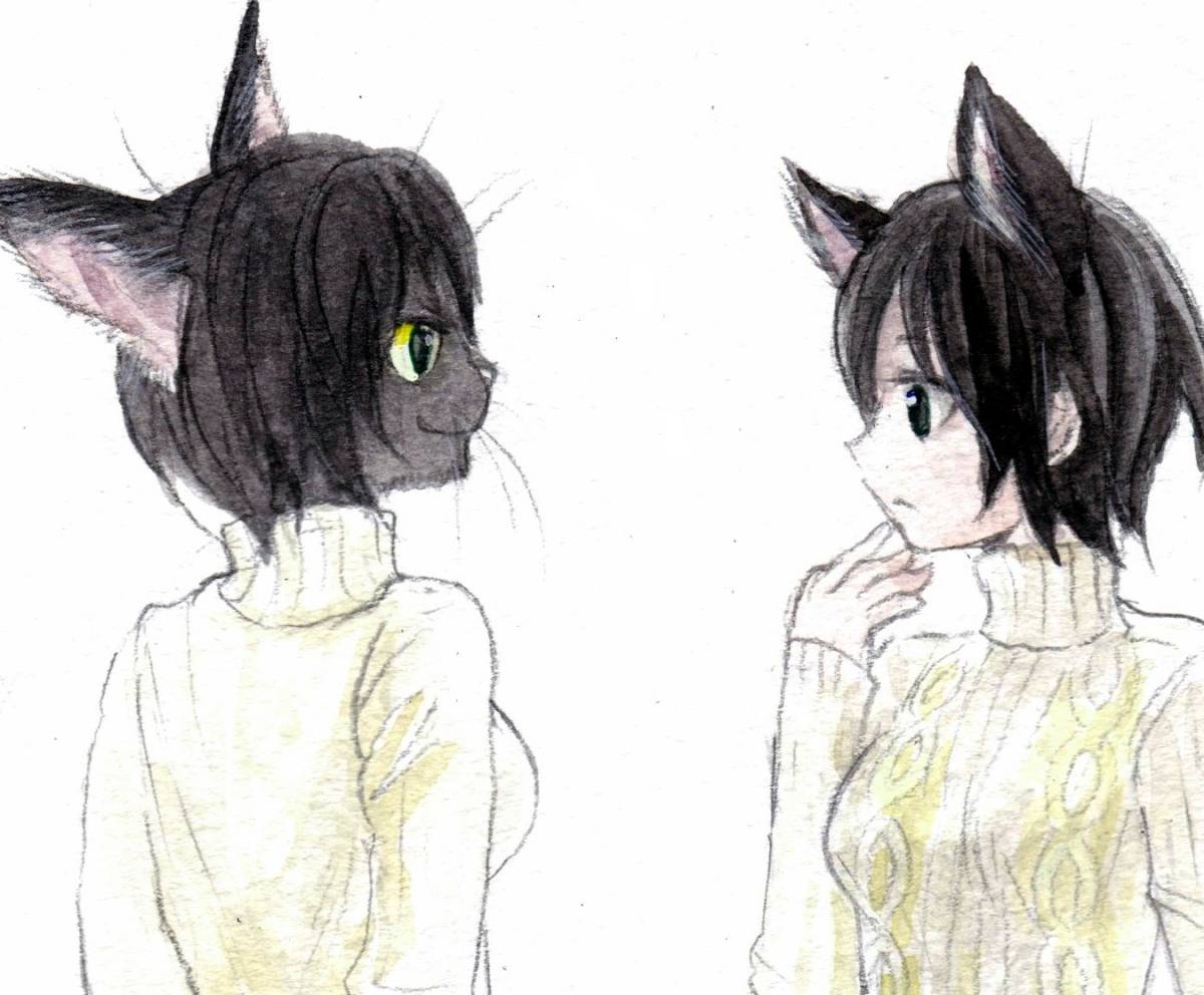 手描きイラスト オリジナル 化け猫の友 手描きイラスト 売買されたオークション情報 Yahooの商品情報をアーカイブ公開 オークファン Aucfan Com