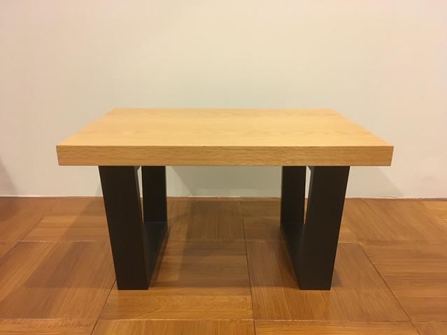 Square Landscape Metal or Matte Skyline in. 0 Coffee Table Black