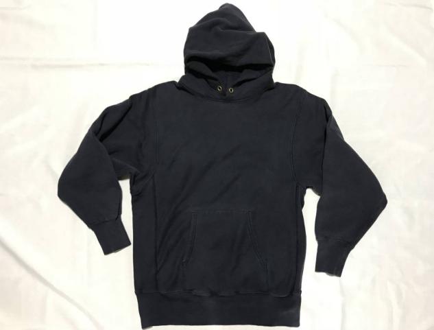 チャンピオン ネイビーパーカー L 希少 紺 目無し 90sビンテージ