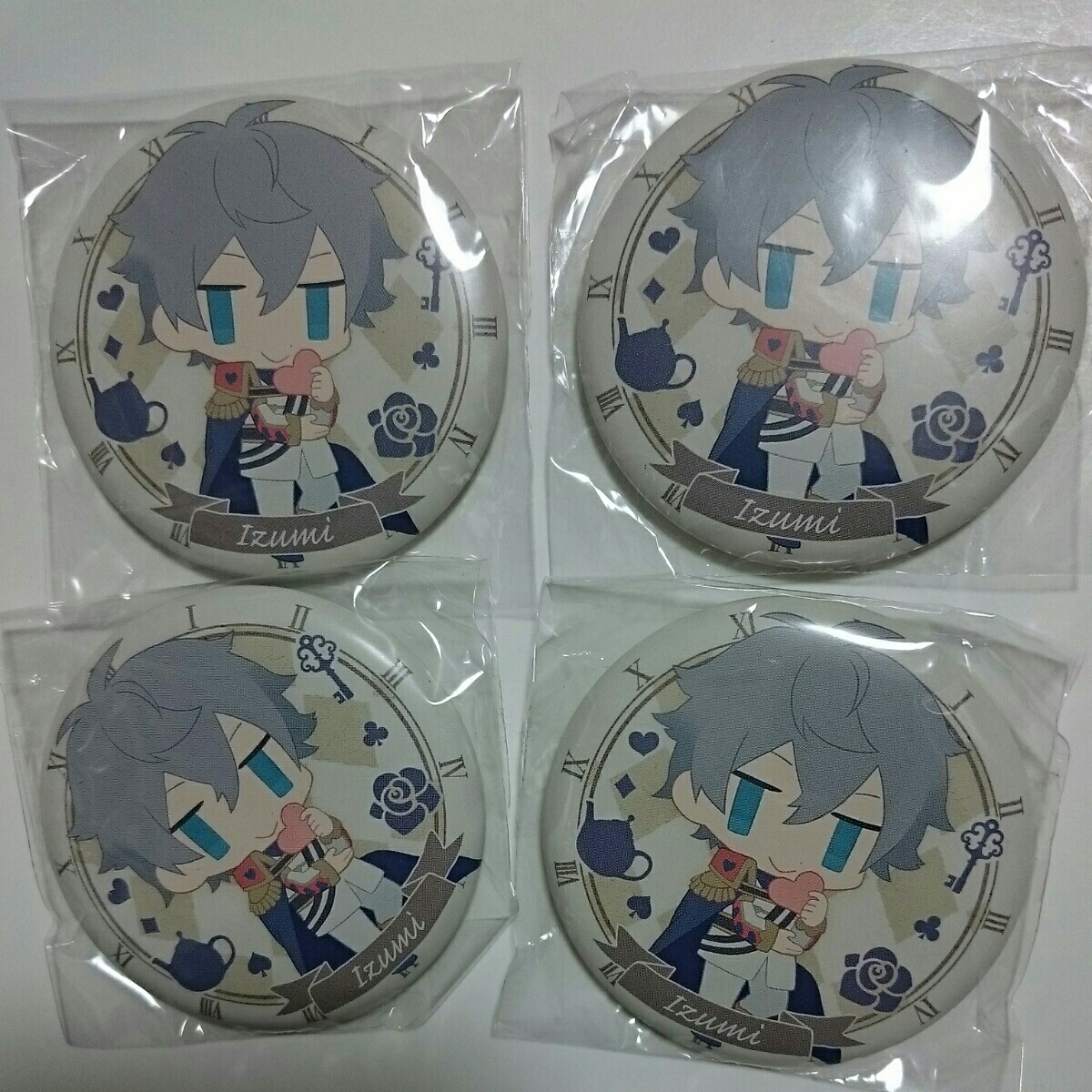 残)3 あんスタ アニカプ/缶バッジ ワンダーランド/アリス 瀬名 泉 