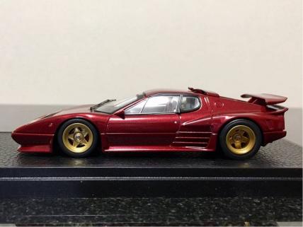 1/43 アイドロン ケーニッヒ フェラーリ 512BB 1982 メタリックレッド