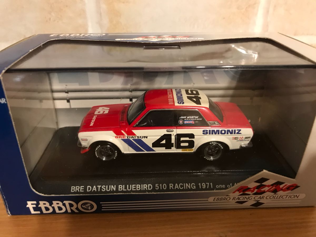 EBBRO 1/43 BRE DATSUN BLUEBIRD 510 RACING 1971 エブロ ダットサン