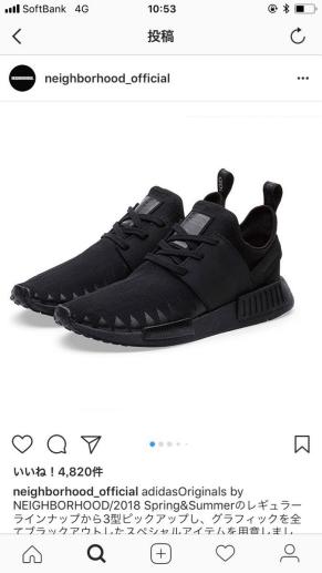 NEIGHBORHOOD ネイバーフッド adidas アディダス NMD R1 PK NBHD 渋谷