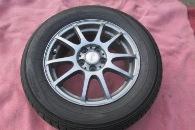 ☆中古品　TOYOトランパスMPZ　タイヤ・ホイールセット　195/65R15☆