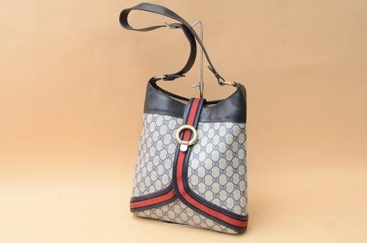 MN-0062 GUCCI グッチ オールド ハンドバッグ ショルダー GG柄