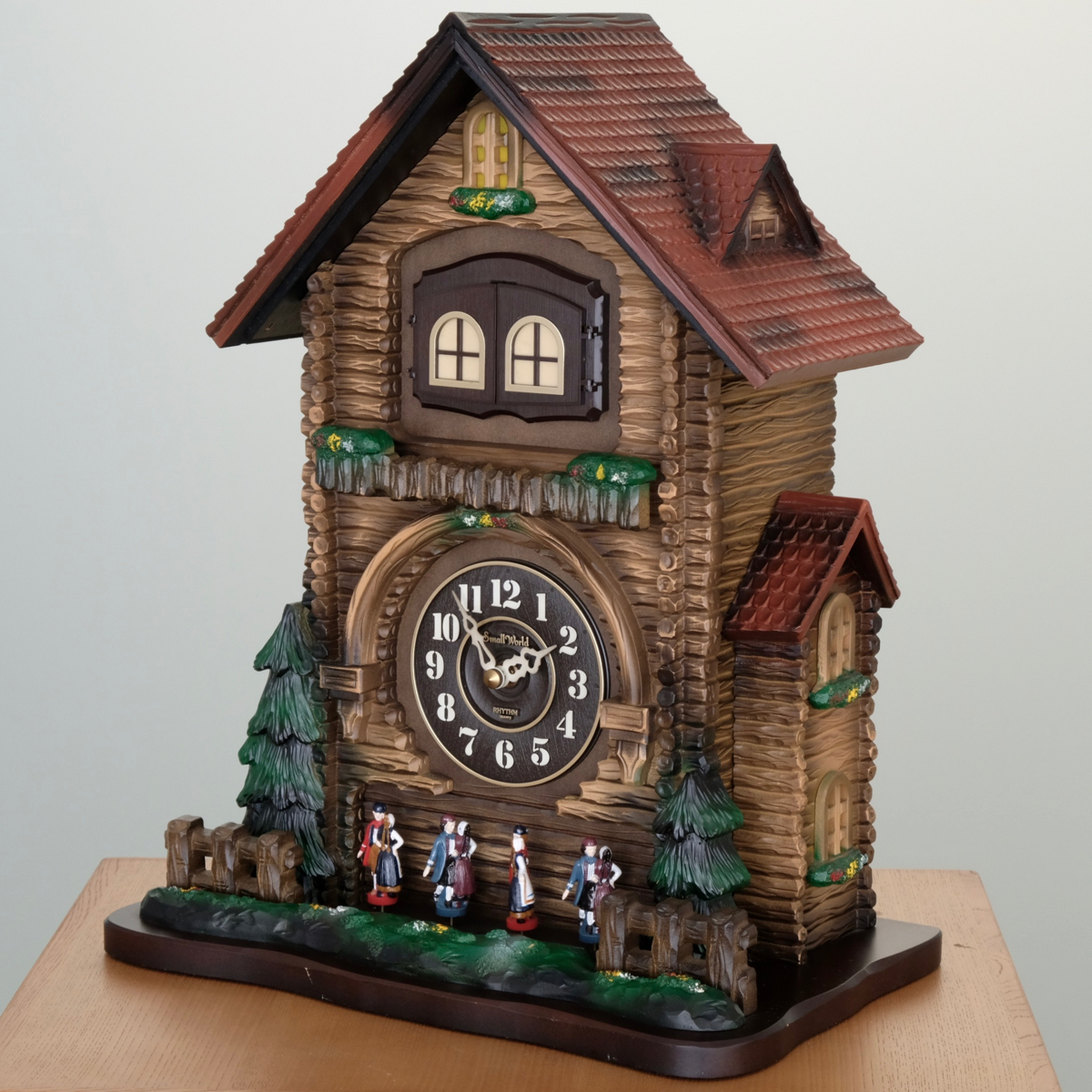 西ドイツ製 ドイツ製 HAC バルコニー型 装飾時打ち置き時計 振り子