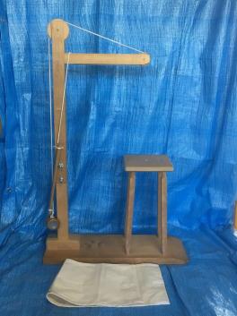 0 おもり+くみひもセット 現状品 #532 木製組紐機 おもり+くみひも