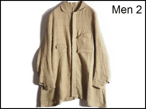 P0332P　●ANATOMICA アナトミカ●　新品 ARTHUR リネンチェックコート ベージュ 2 春秋 rb