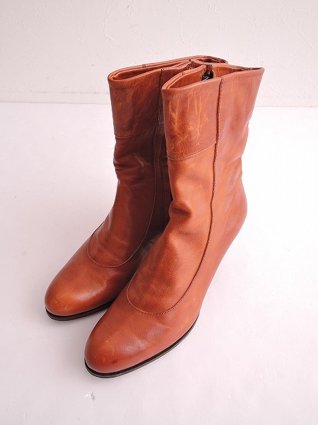 □未使用品/そのみつ SONOMITSU *レザーブーツ*23シューズ靴ブラウン茶