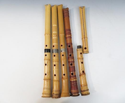 都山流/琴古流 尺八 5本 (402 銀縁歌口 都山流