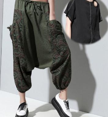 【定番，2025】 カッコいい クール に決まる サルエルパンツ トップス シャツ Tシャツ セット レディース メンズ サルエル トップス 黒(サルエルパンツ)｜売買されたオークション情報、yahooの商品情報をア サルエルパンツ