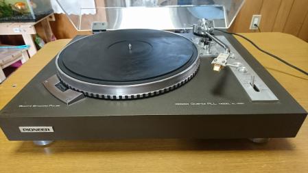 パイオニアPIONEER DDプレーヤー XL-1551 動作品カートリッジPC-110