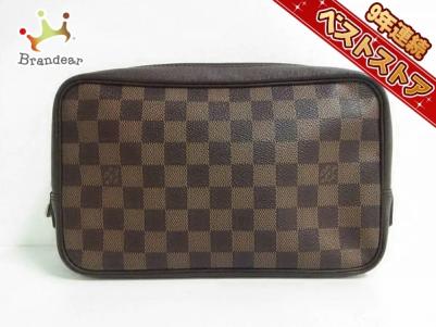 ルイヴィトン LOUIS VUITTON ポーチ ダミエ・キャンバス エベヌ N47623 トゥルーストワレット CA0073 ダミエ