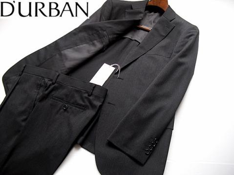 【新品】日本製10.6万 春夏 ダーバン D'URBAN×r.a.s.o. ラーゾ 高級ウールシルクシングルスーツ D.GRY 背抜き AB5