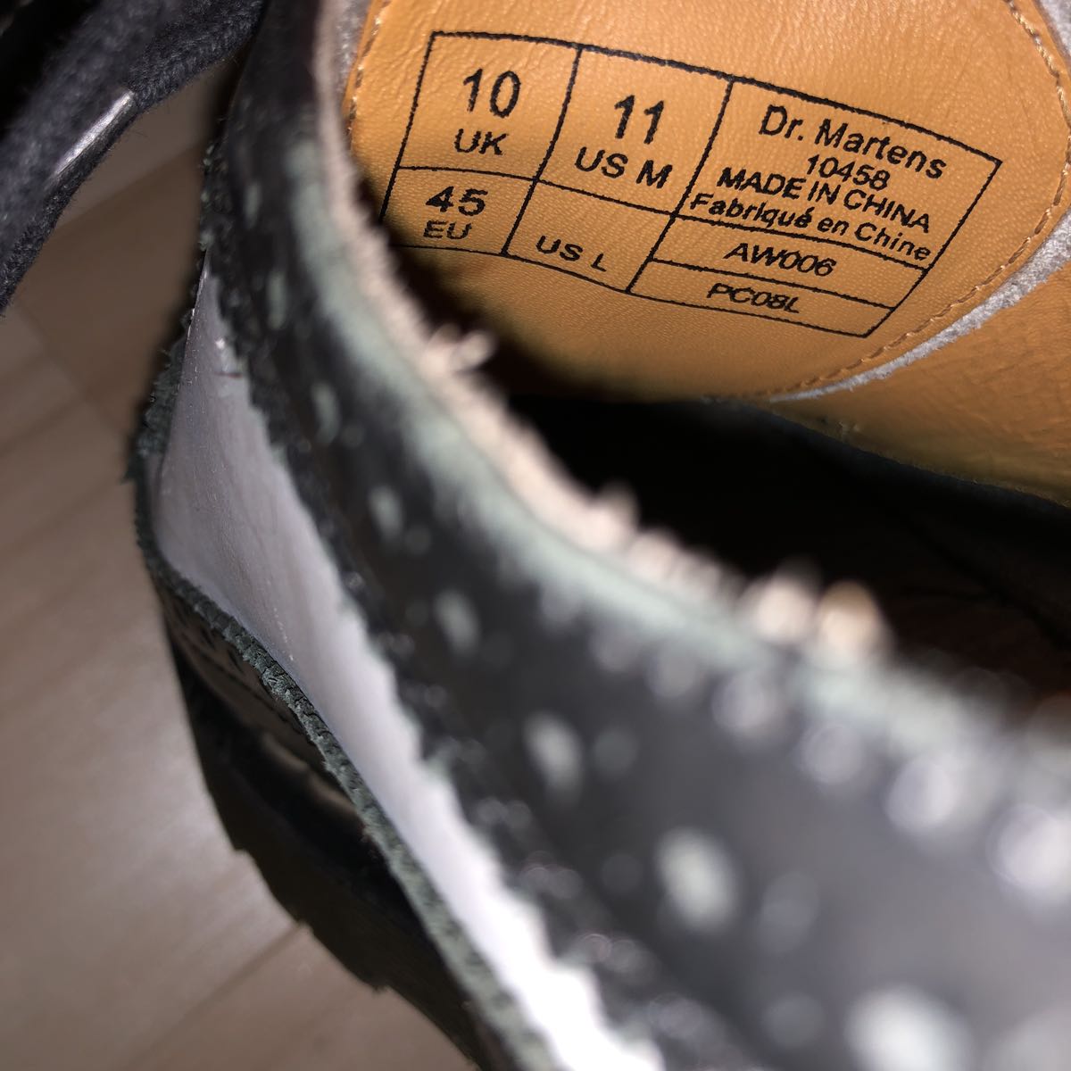 Dr.Martens ドクターマーチン 10458 ウィングチップ 5ホールシューズ 