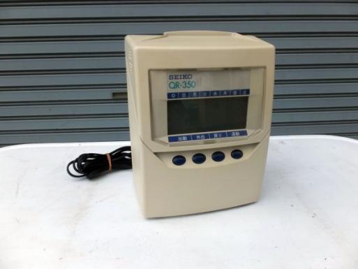 SEIKO セイコー タイムレコーダー QR-350 動作確認済み QR-350 タイム