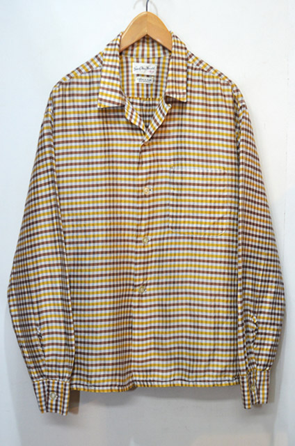 【人気定番，格安】 60's Sundays Mac Donald オープンカラーシャツ XLサイズ 開襟 チェック柄 シルク混紡 ヴィンテージ ビンテージ VINTAGE USA古着(XLサイズ以上)｜売買されたオークション情報、yahooの商品情報をアー 長袖シャツ一般