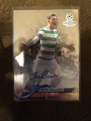 【人気SALE，正規品】 2017-18 Champions League Topps Chrome Autograph CALLUM McGREGOR CELTIC FC 直筆サイン(シングルカード)｜売買されたオークション情報、yahooの商品情報をアーカイブ公開 - オークファン シングルカード