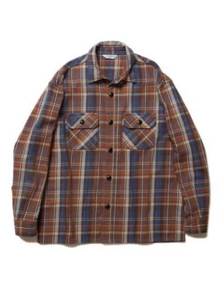 【新品・未使用】COOTIE 18SS CPO Jacket クーティー ネルシャツ ワーク LARGE 新作 袋入り BROWN 値札付き