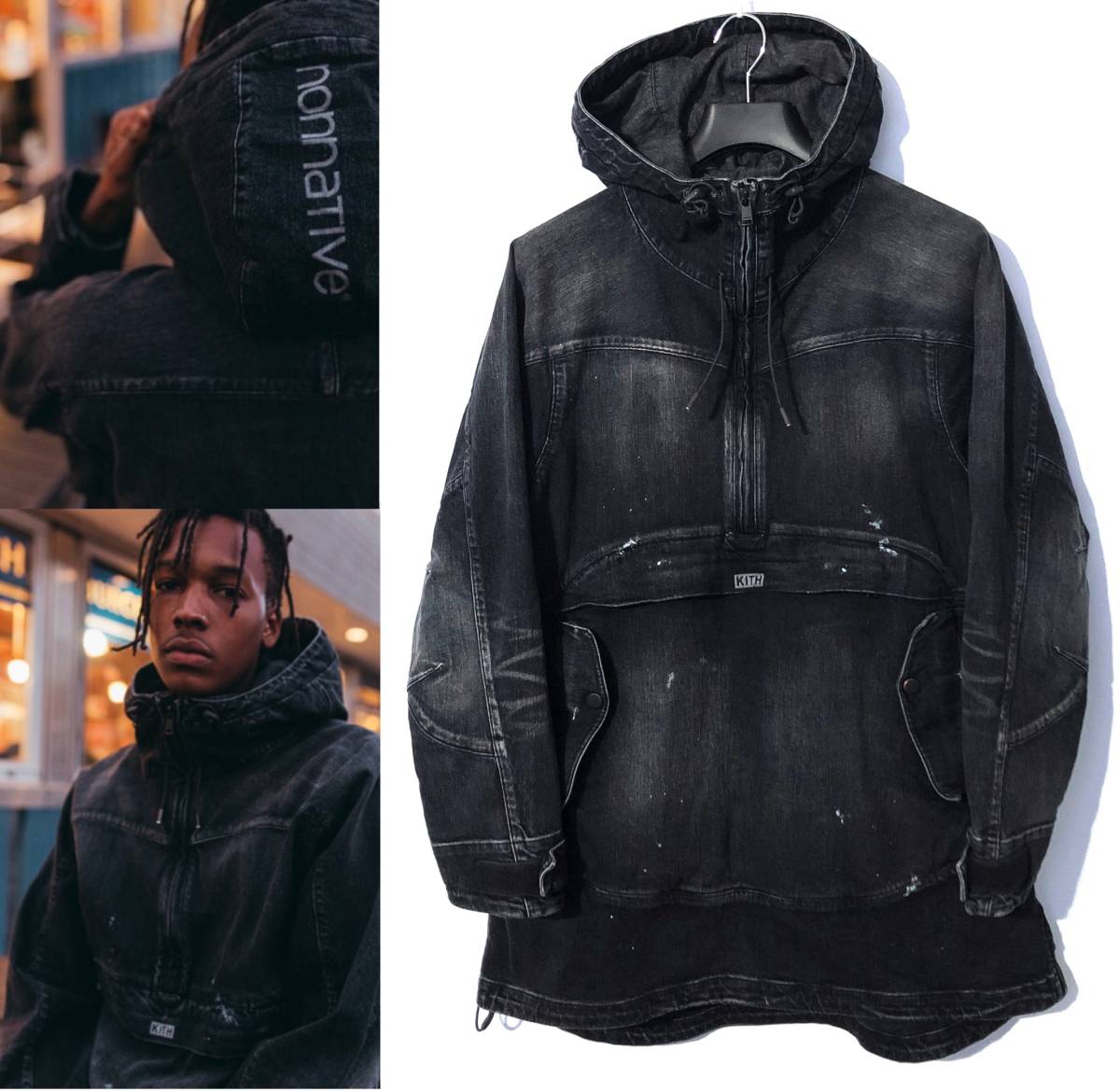 極美品 激レア KITH×nonnative ノンネイティブ デニジャケット ハーフ  