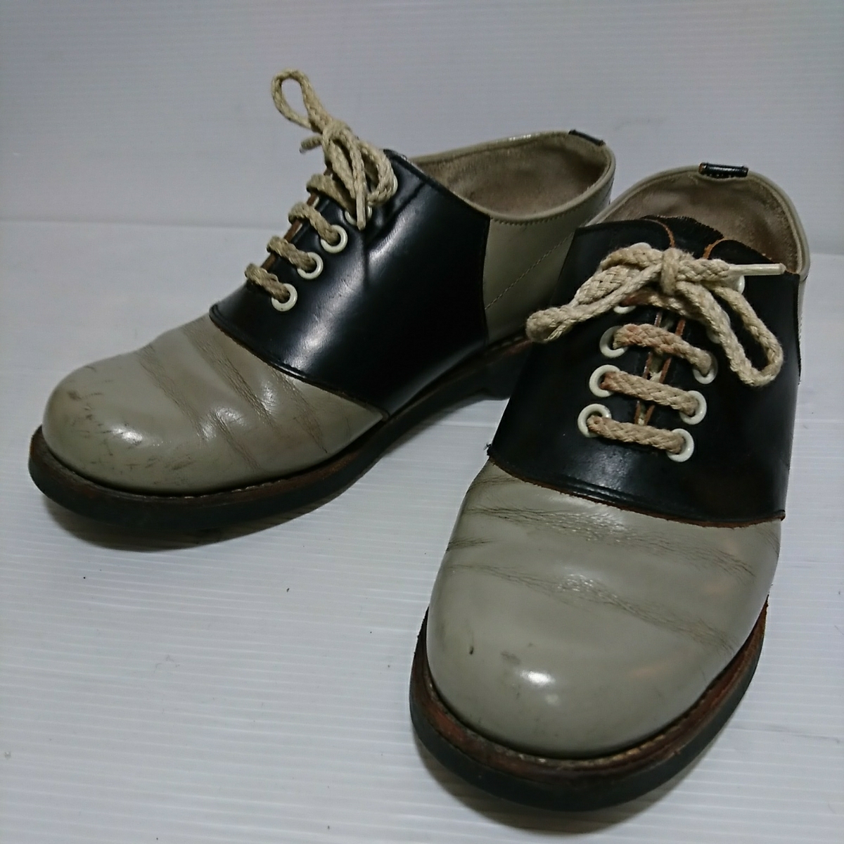 安い，HOT リーガルREGALサドルシューズ24㎝ロカビリー50&prime;s黒ブラック バイカラー(24.0cm以下)｜売買されたオークション情報、yahooの商品情報をアーカイブ公開 - オークファン 靴