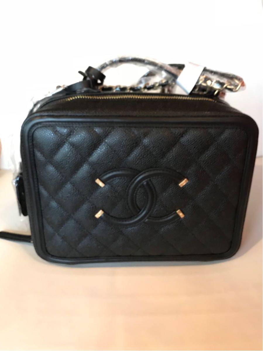 新品 CHANEL シャネル バニティバッグ ブラック 黒 ノベルティ 【公式