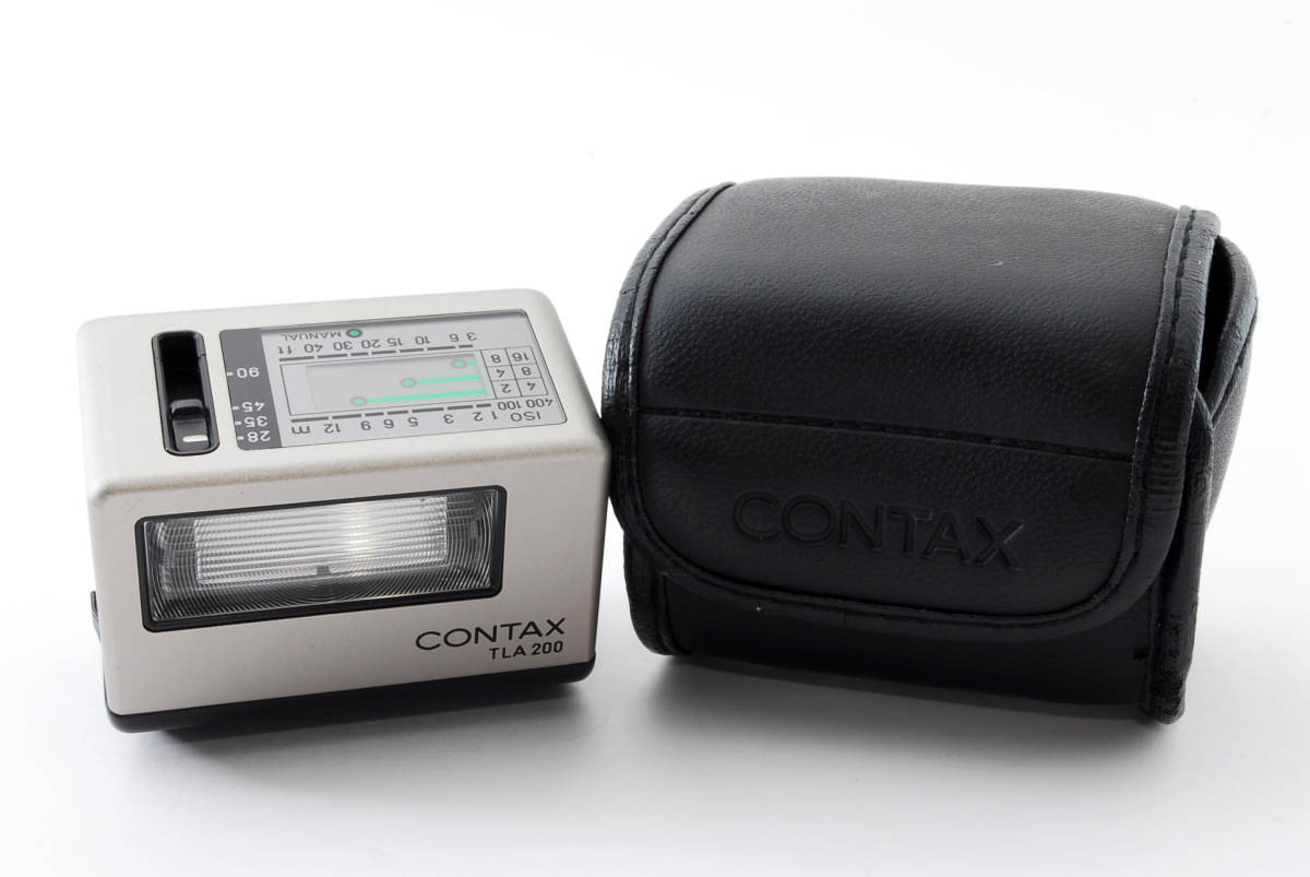 電池 ケース付き】 CONTAX コンタックス TLA-200 発光確認済み 電池 ケース付き】 CONTAX コンタックス TLA-200 発光確認済み