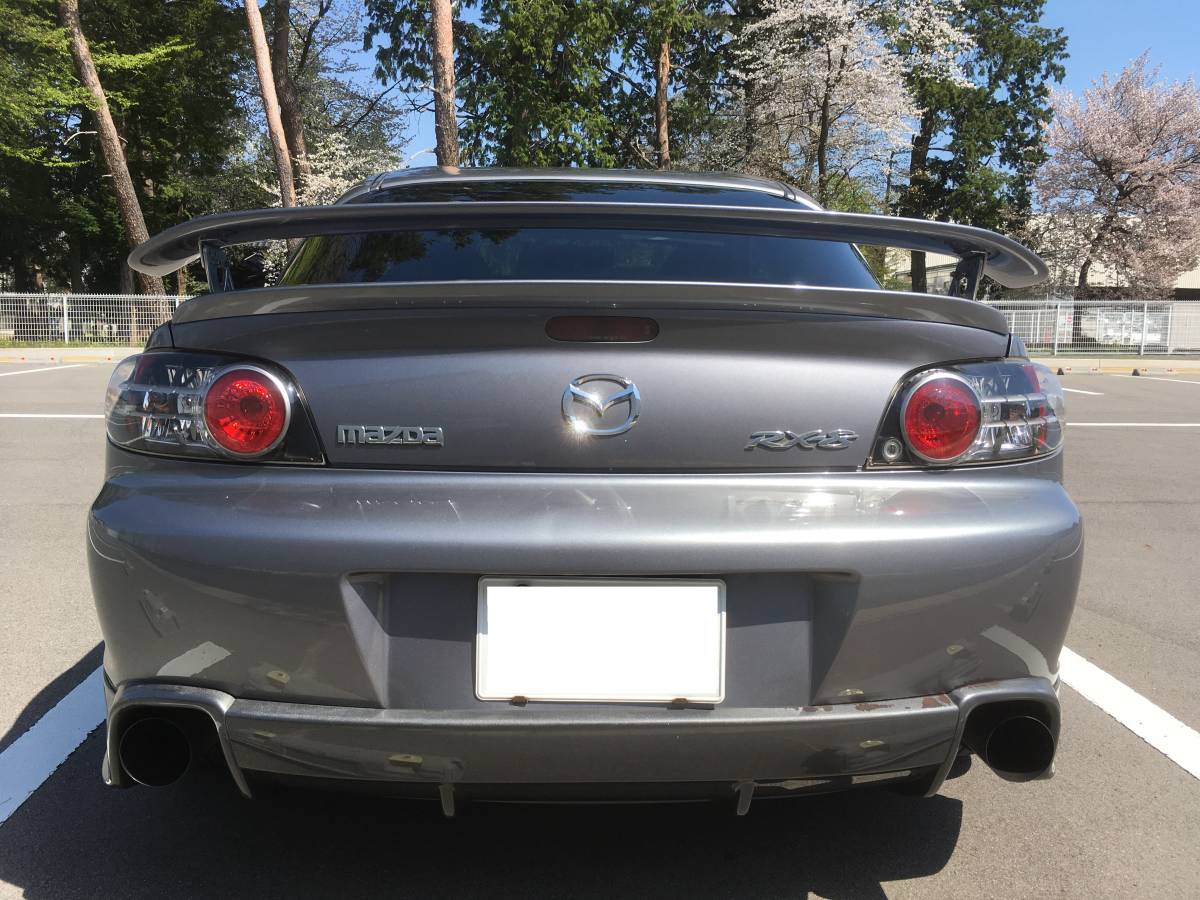 □RX-8タイプS 6MT□社外マフラー、18インチアルミ、CDMD□車検取得