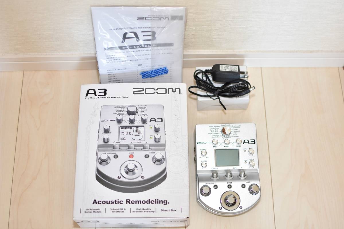 A3 ZOOM & Zoom Guitar Acoustic for Effects | Pre-Amp AC-3 美品 