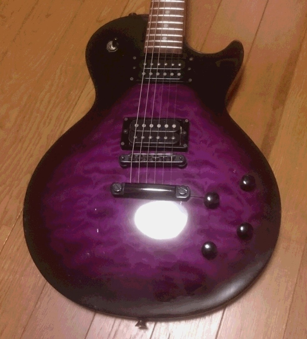 Burny LG-550 SPB バーニー レスポール GOTOHペグ パープル 紫