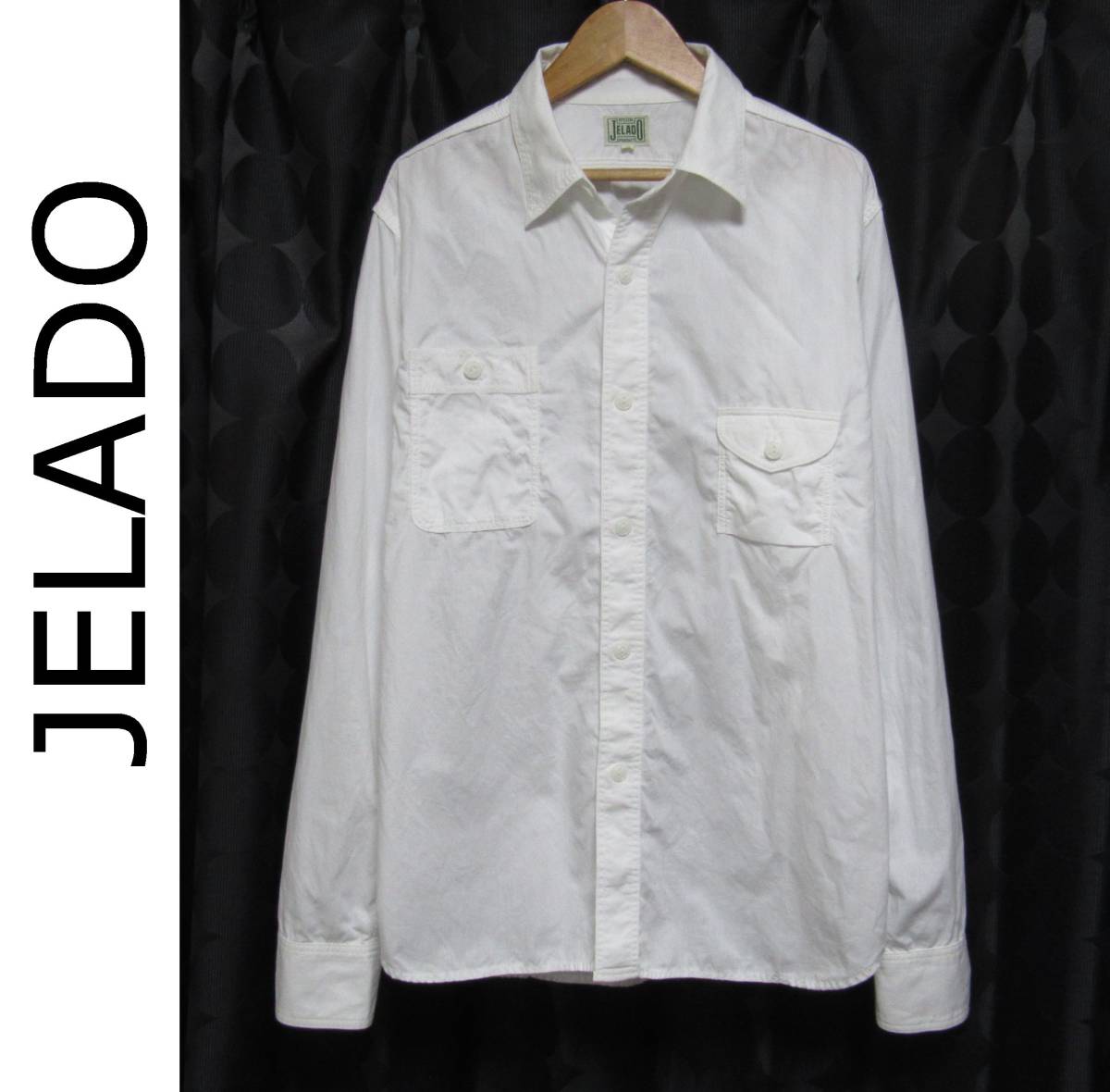 HOT，新作登場 ジェラード JELADO ガチャポケ ワークシャツ 白 L(Lサイズ)｜売買されたオークション情報、yahooの商品情報をアーカイブ公開 - オークファン ワークシャツ