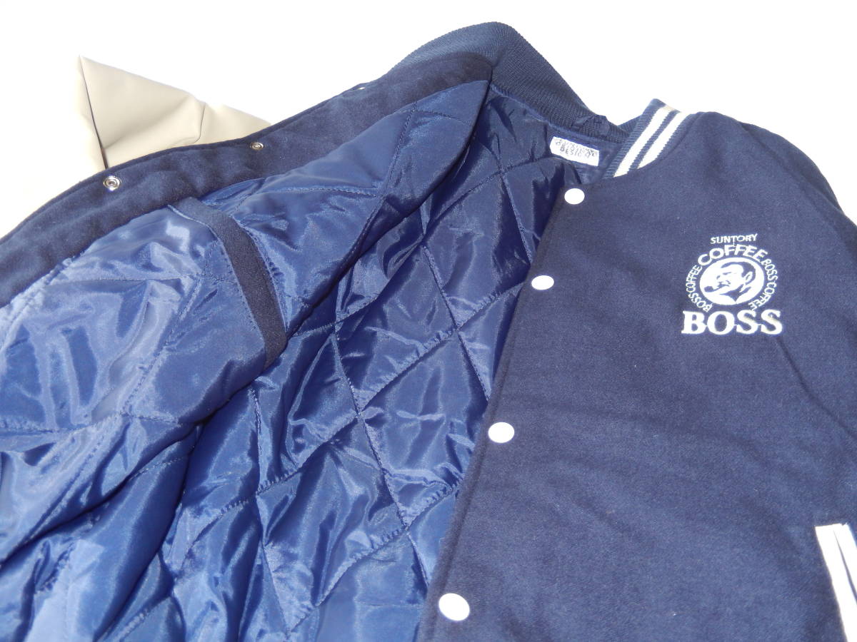 サントリー BOSS ボスジャン 非売品 スタジャン 袖革 レザー 