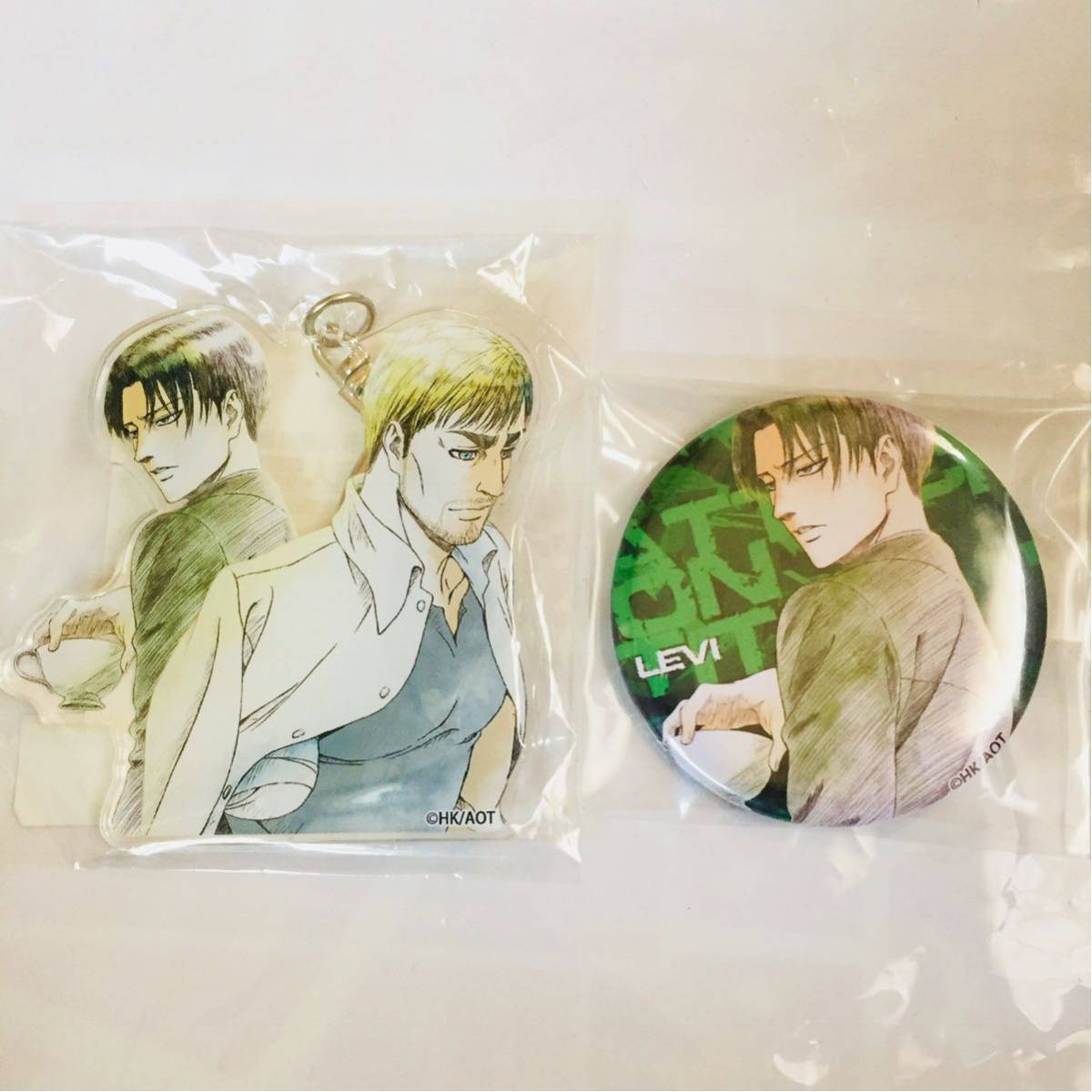 進撃の巨人 2017年 浅野恭司原画展 缶バッジ アクリルキーホルダー