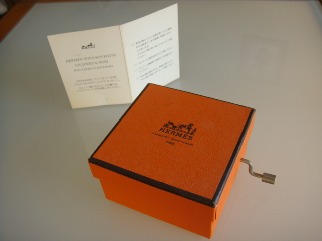 ◇ エルメス HERMES 非売品 オレンジボックスオルゴール 2004年顧客