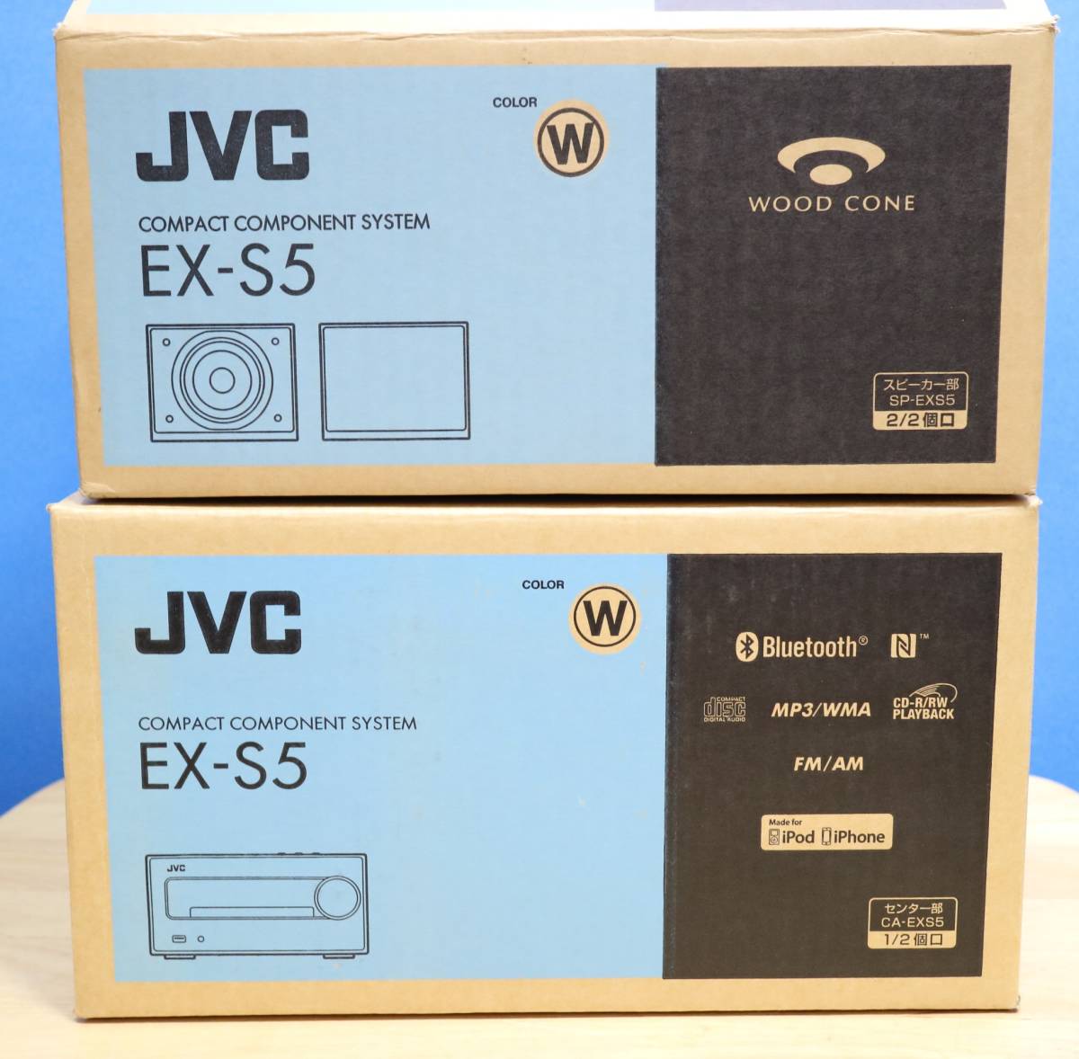 JVC EX-S5 コンパクトコンポーネントシステム SP-EXS5 ウッドコーン