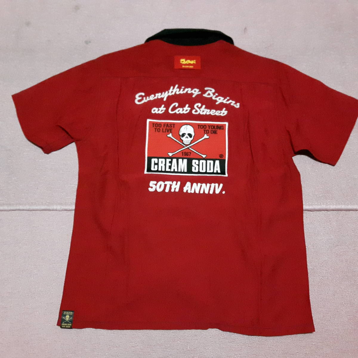 CREAM SODA ボウリングシャツ イエロー XL CREAM SODA