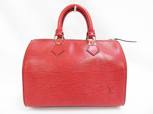 ルイヴィトン LOUIS VUITTON ハンドバッグ エピ スピーディ25 赤 