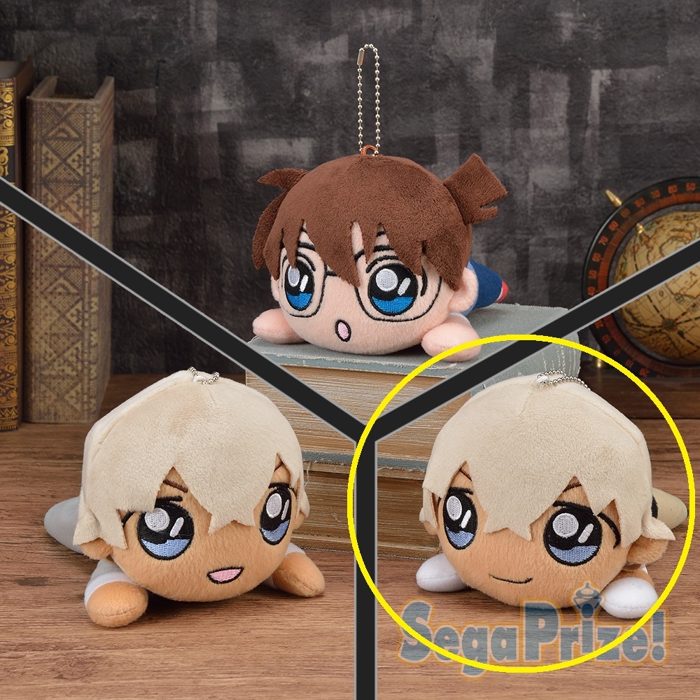 送料無料 名探偵コナン 寝そべりぬいぐるみ コナン ＆ 安室 安室透 ミステリートレインver. マスコット ぬいぐるみ ゼロの執行人