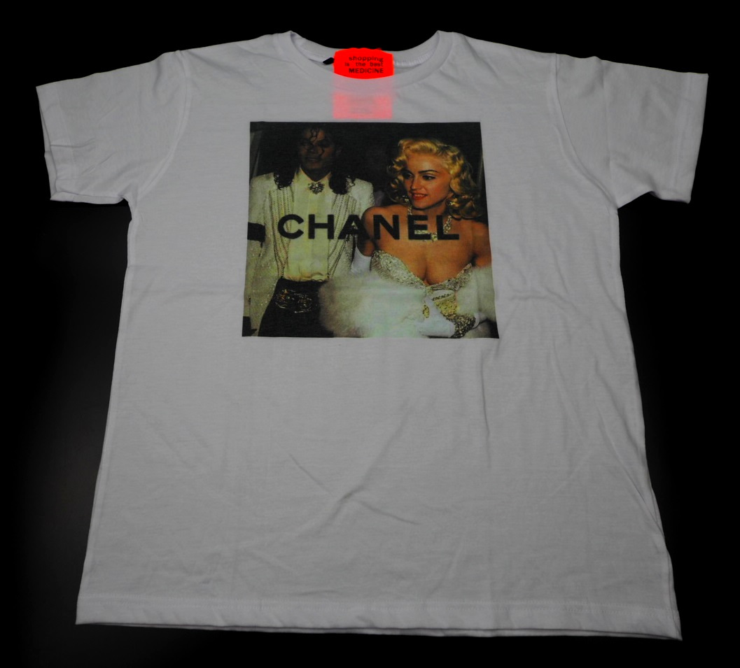 S マイケルジャクソン マドンナ King Of Pop Queen パロディー Tシャツ White 白 ホワイト Summer T Shirts Collection イラスト キャラクター 売買されたオークション情報 Yahooの商品情報をアーカイブ公開 オークファン Aucfan Com