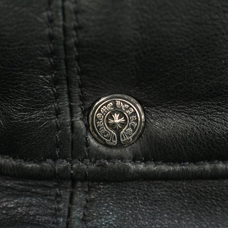 クロムハーツ Chrome Hearts リバーシブルレザーバケットハット