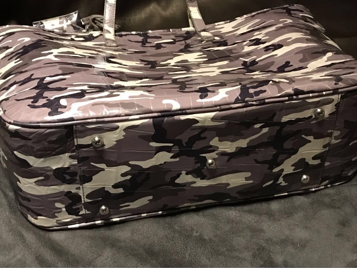 定価120万 税ペッレモルビダPELLE MORBIDA本ワニ革カモフラトート 