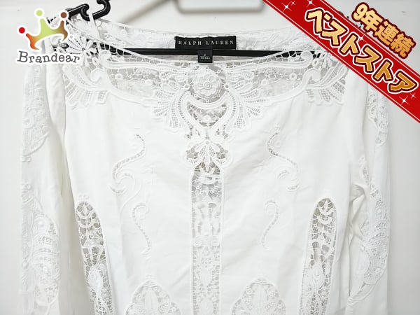ラルフローレン RalphLauren ワンピース サイズ155/84A 白 レディース 