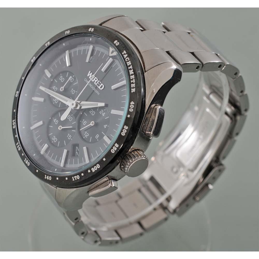 電池交換済み SEIKO WIRED セイコー ワイアード クロノグラフ メンズ 